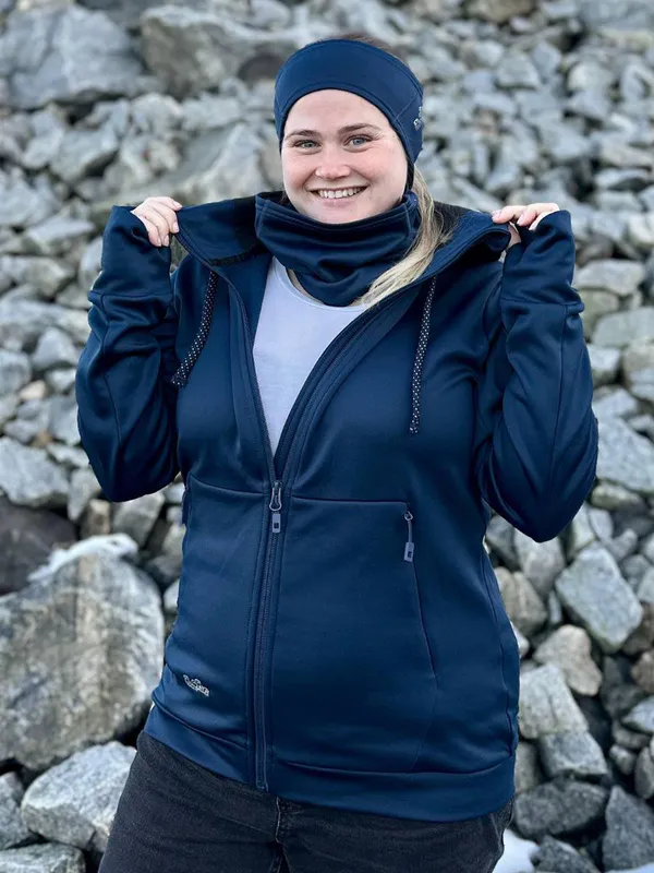 Teknisk Hettejakke, Pannebånd og Hals Marine Dame - Pakketilbud