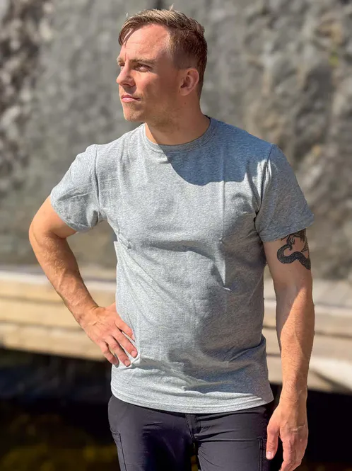 Hovedbilde Hoppin T-skjorte Gråmelert - Unisex