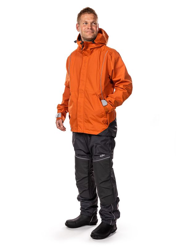 Hoppin Allværsjakke Brent Orange Herre