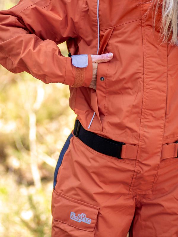 Allværsdressen Brent Orange/Grå - Kjeledress til Dame