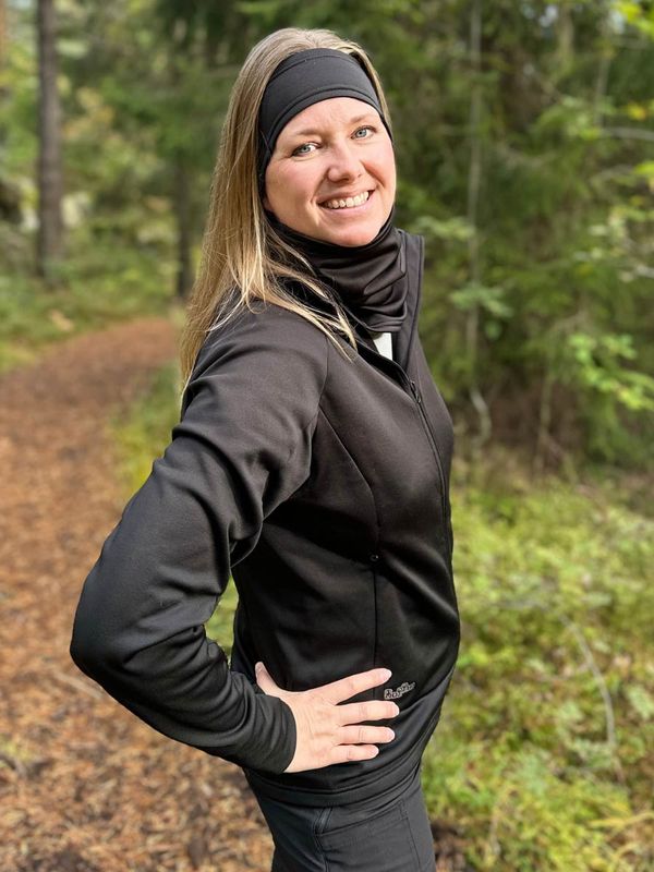 Teknisk Jakke, Pannebånd og Hals Svart Dame - Pakketilbud
