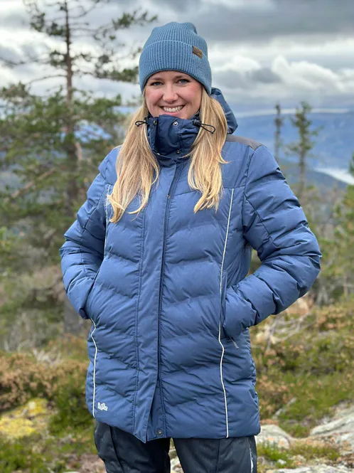 Hovedbilde Hoppin Boblejakke Skyggeblå Dame
