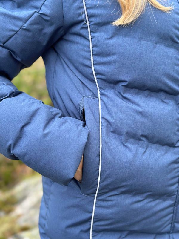 Hoppin Boblejakke Skyggeblå Dame