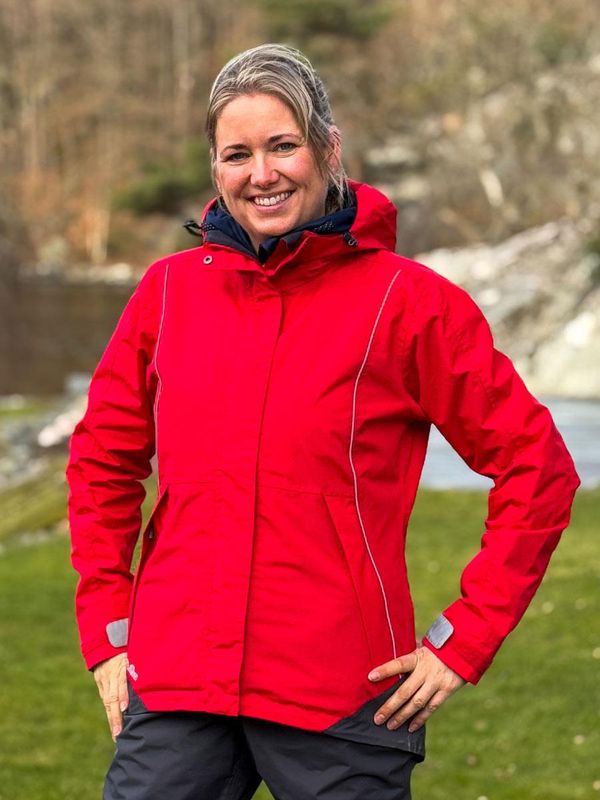 Hoppin Allværsjakke Rød Dame
